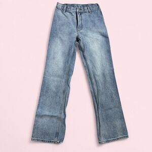 Brandy Melville J Galt Jeans Womens Small Blue High Rise Straight Leg Denim